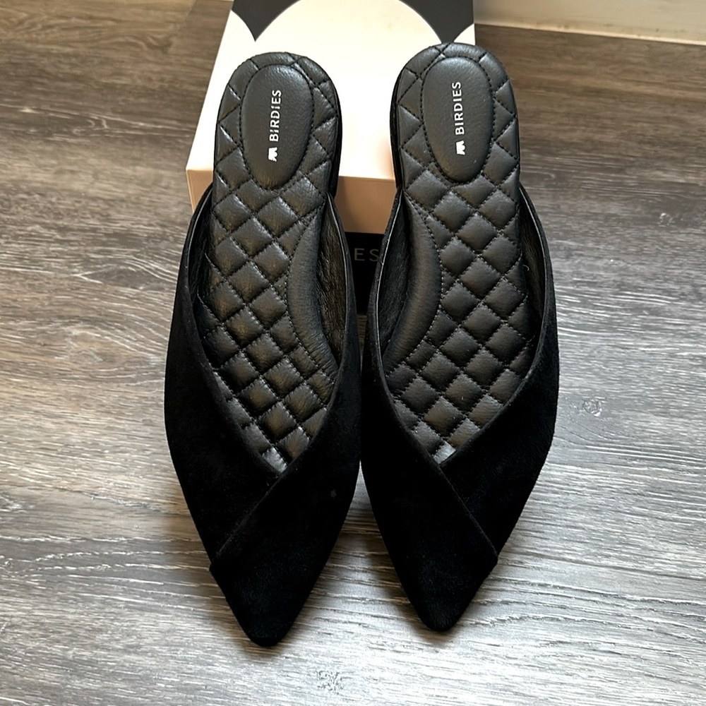 Birdie’s size 9 The Swan Slide. Flats with a pointed toe.